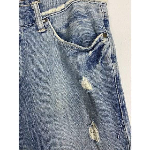 American Eagle Mens Jeans Size 31x30 Button Fly Destressed Holes Cut Hem - Picture 8 of 11